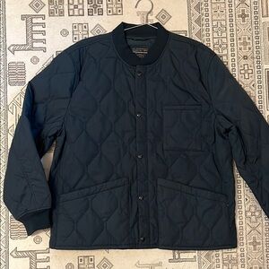 J. Crew Men's Quilted Bomber Puffer Jacket